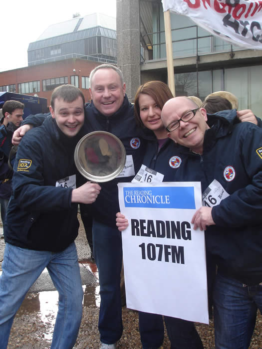 My first ever pancake run for Reading 107